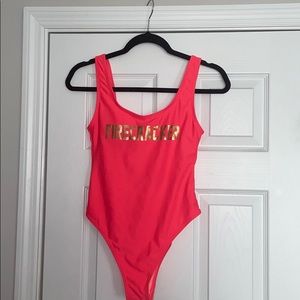 FIRECRACKER Target one piece swimsuit